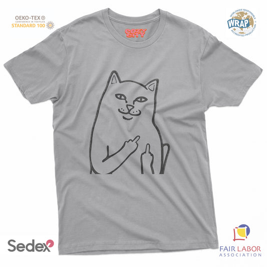maglietta t-shirt- gatto fuck