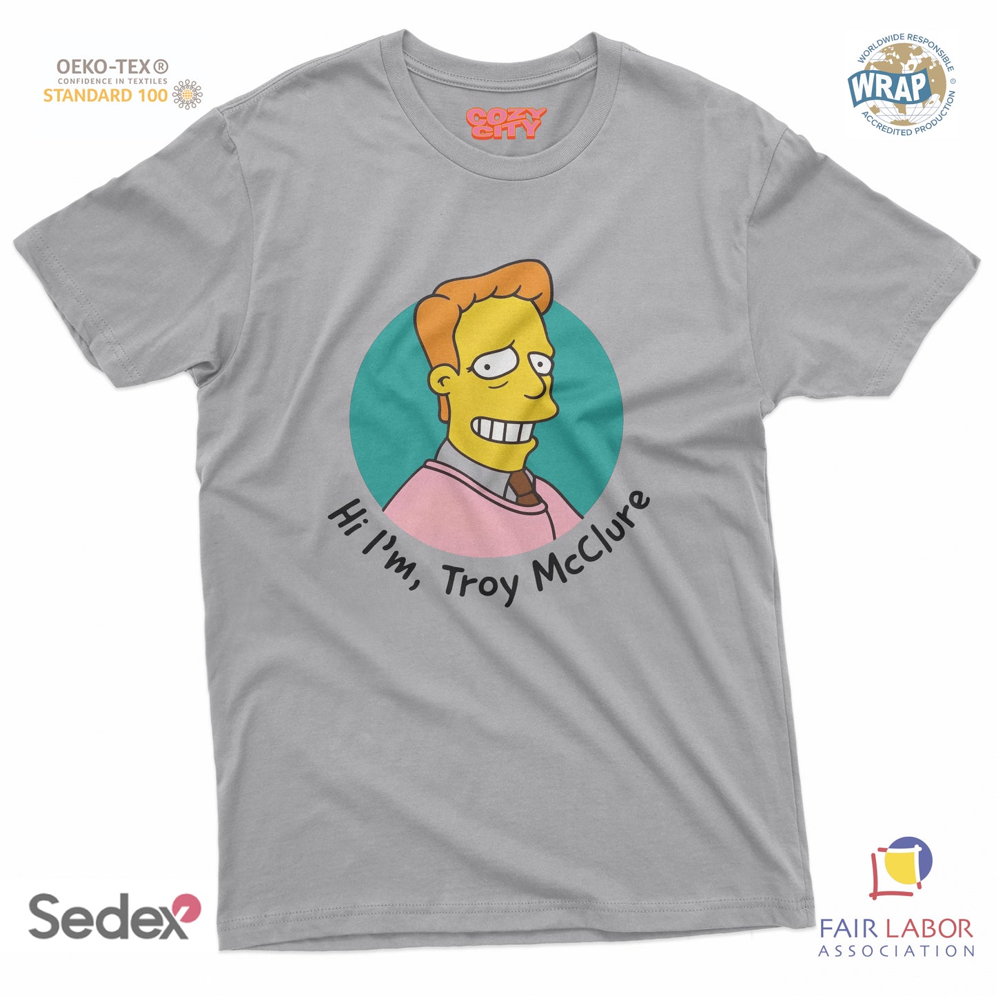 maglietta t-shirt- Hi I m Troy