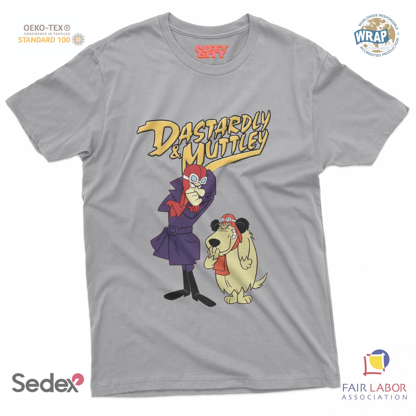 maglietta t-shirt- Muttley e amico