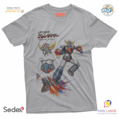 maglietta t-shirt- progetto robottone ufo