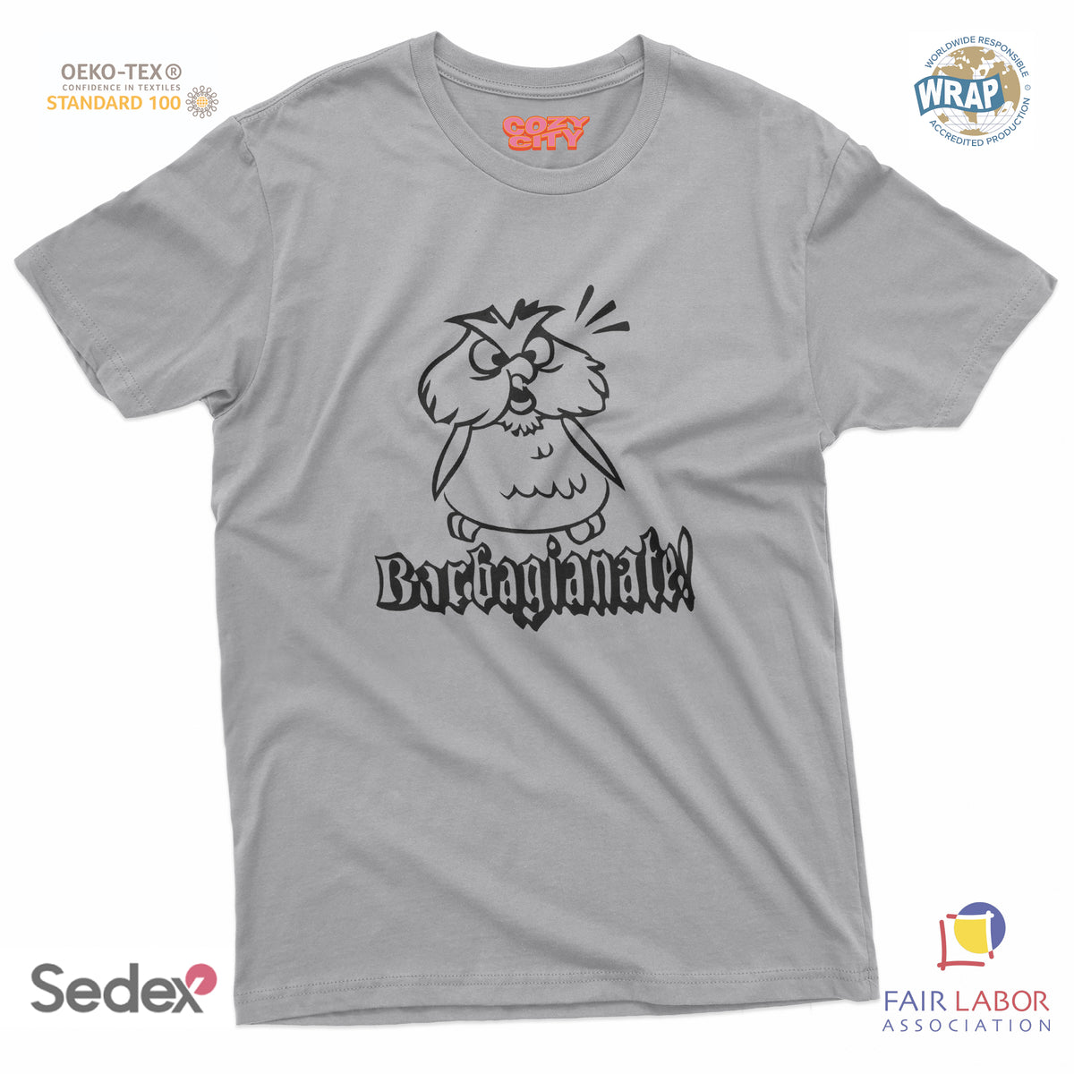 maglietta t-shirt- barbagianate anacleto