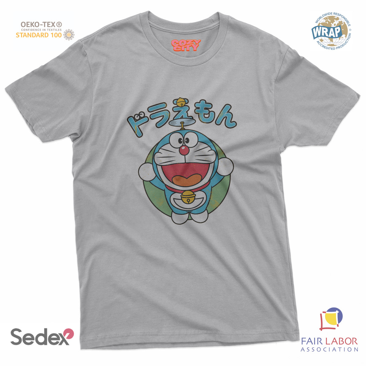 maglietta t-shirt- gatto spaziale giapponese