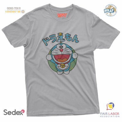maglietta t-shirt- gatto spaziale giapponese