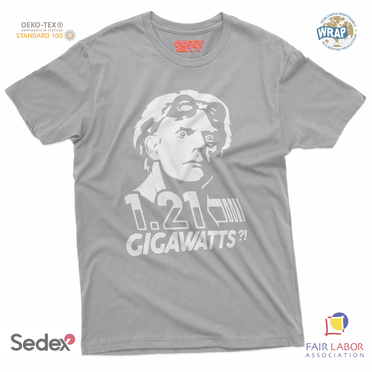 maglietta t-shirt- doc ritorno al futuro gigawatts