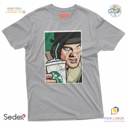 maglietta t-shirt- arancia star