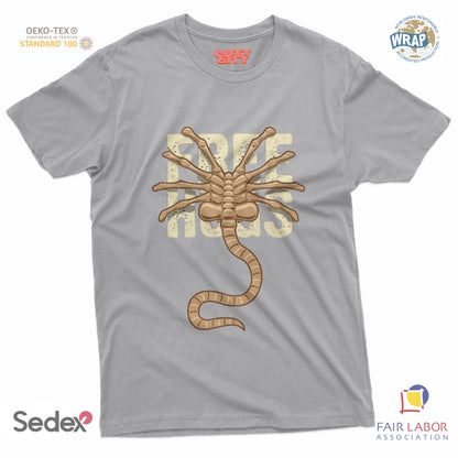 maglietta t-shirt- alien free hugs