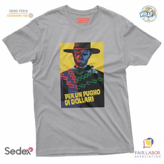 maglietta t-shirt- per un pugno western