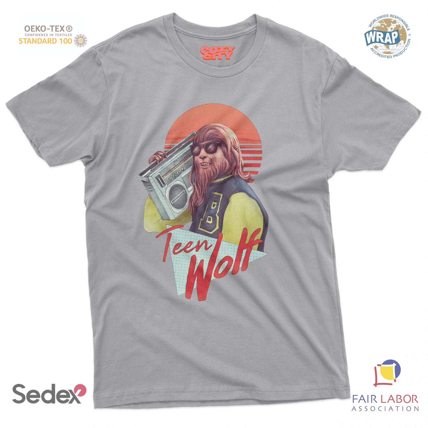 maglietta t-shirt- lupo teen