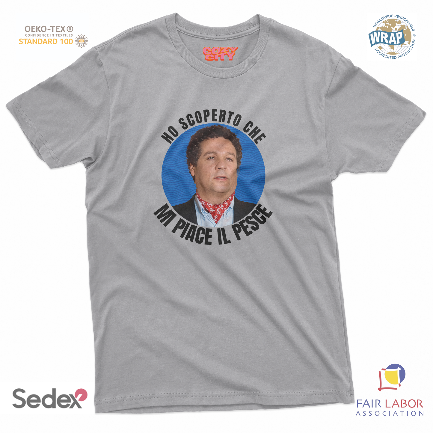 maglietta t-shirt- ho capito che mi piace il pesce