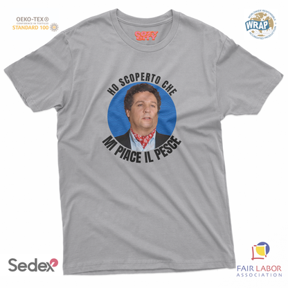 maglietta t-shirt- ho capito che mi piace il pesce