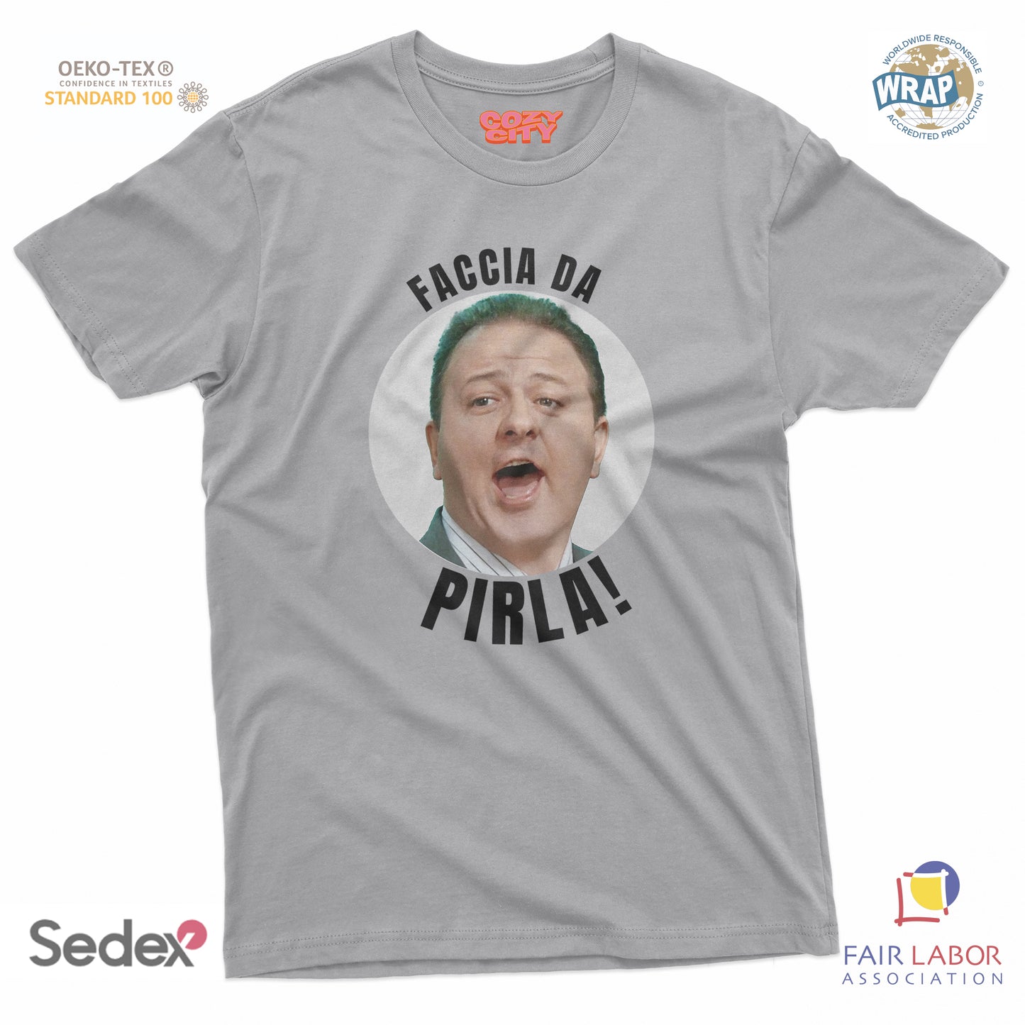 maglietta t-shirt- faccia da pirla