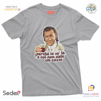 maglietta t-shirt- marchese perche io so io e voi nion siete un cazzo