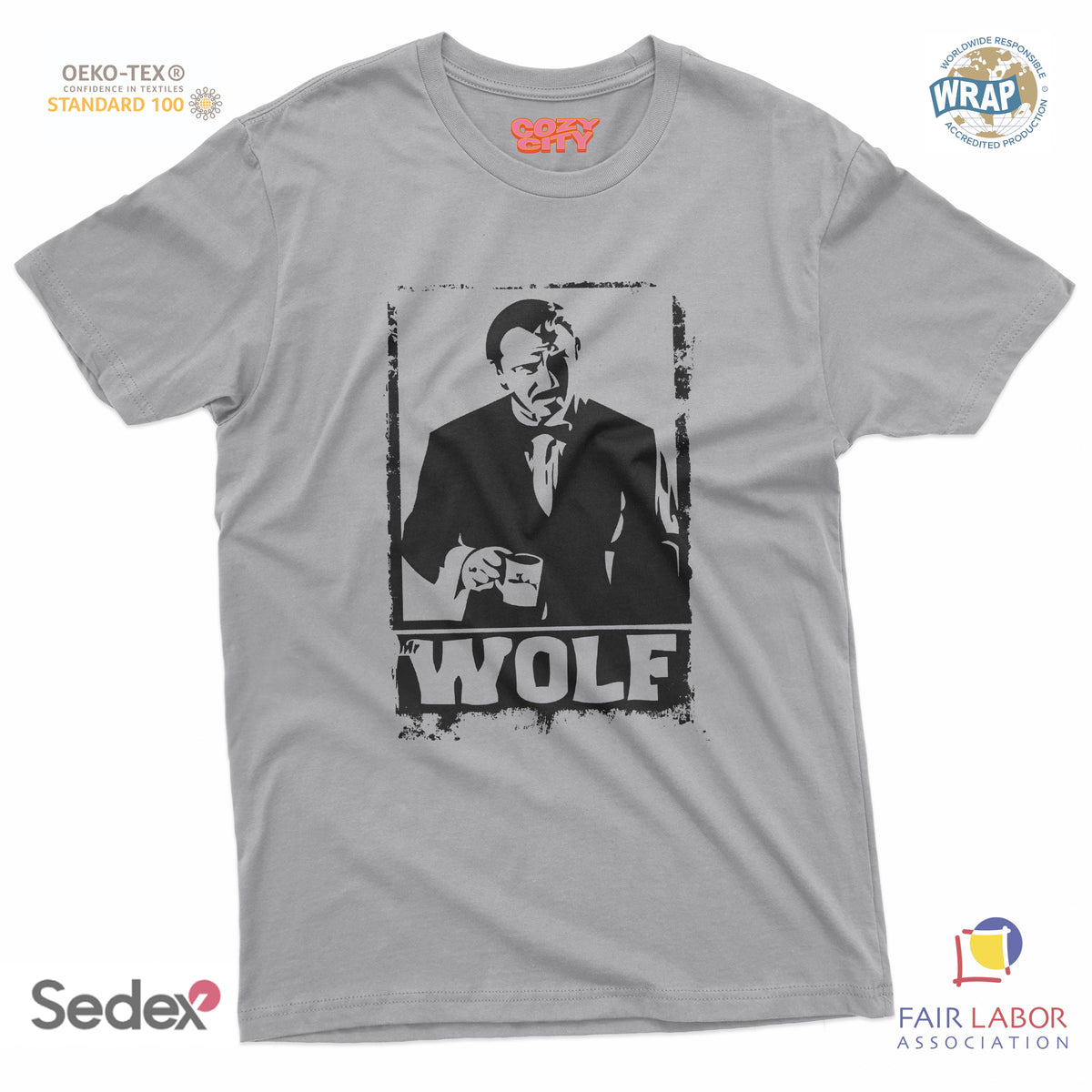 maglietta t-shirt- mr wolf