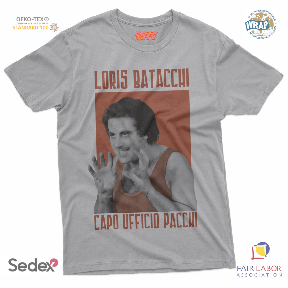 maglietta t-shirt- loris capo ufficio pacchi