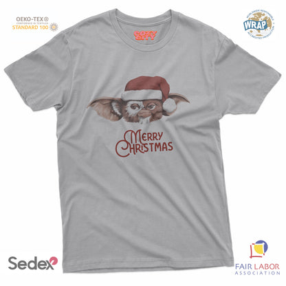 maglietta t-shirt- merry christmas mostro