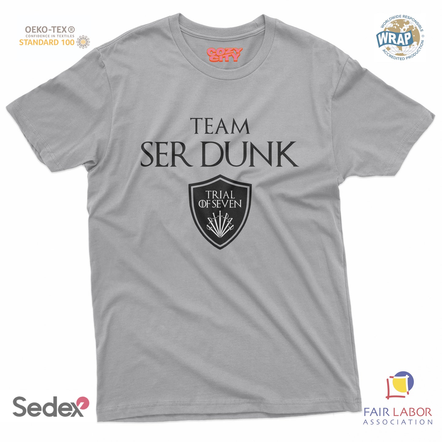 maglietta t-shirt- team ser dunk il giudizio dei sette trial of seven