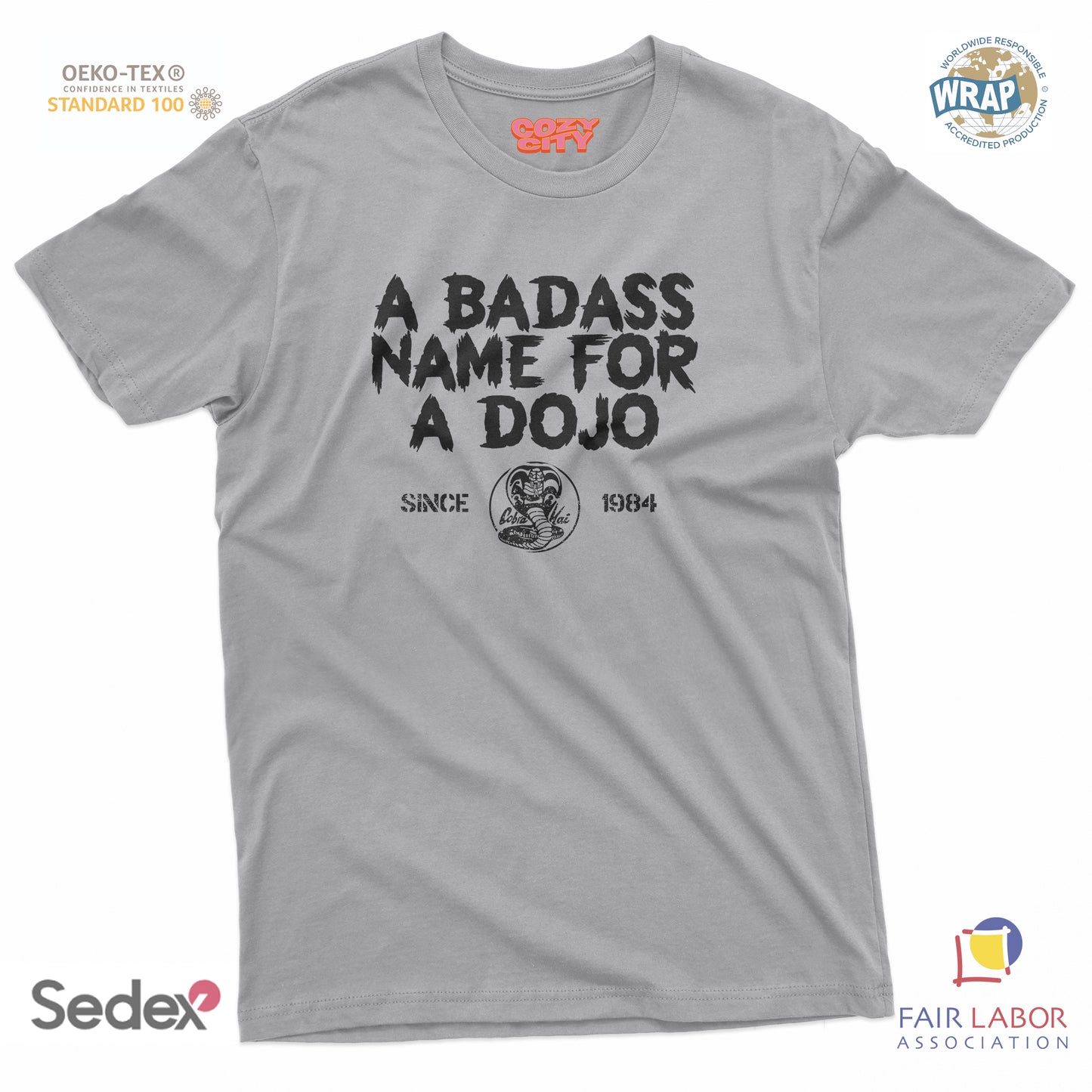 maglietta t-shirt- a bad ass name for a dojo