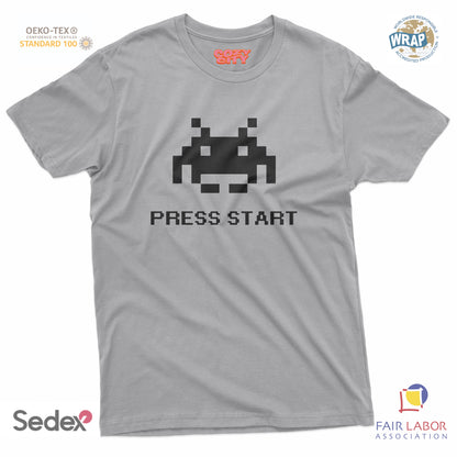 maglietta t-shirt- alien press start