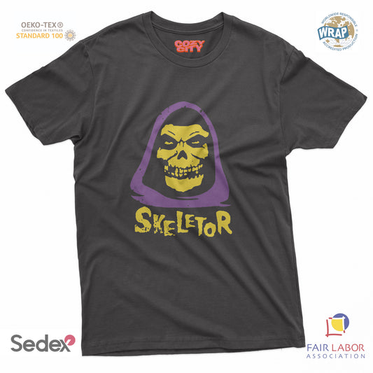 maglietta t-shirt- skeletor