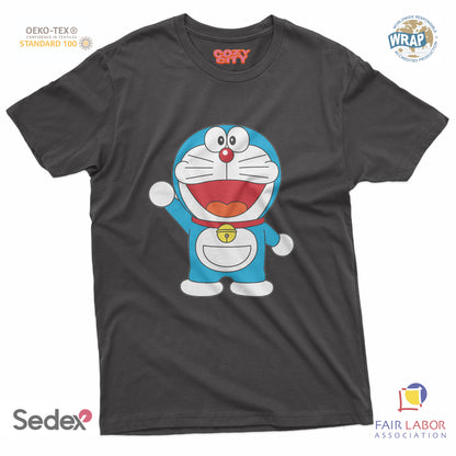 maglietta t-shirt- gatto spaziale manga