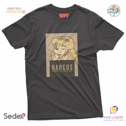 maglietta t-shirt- pollon narcos