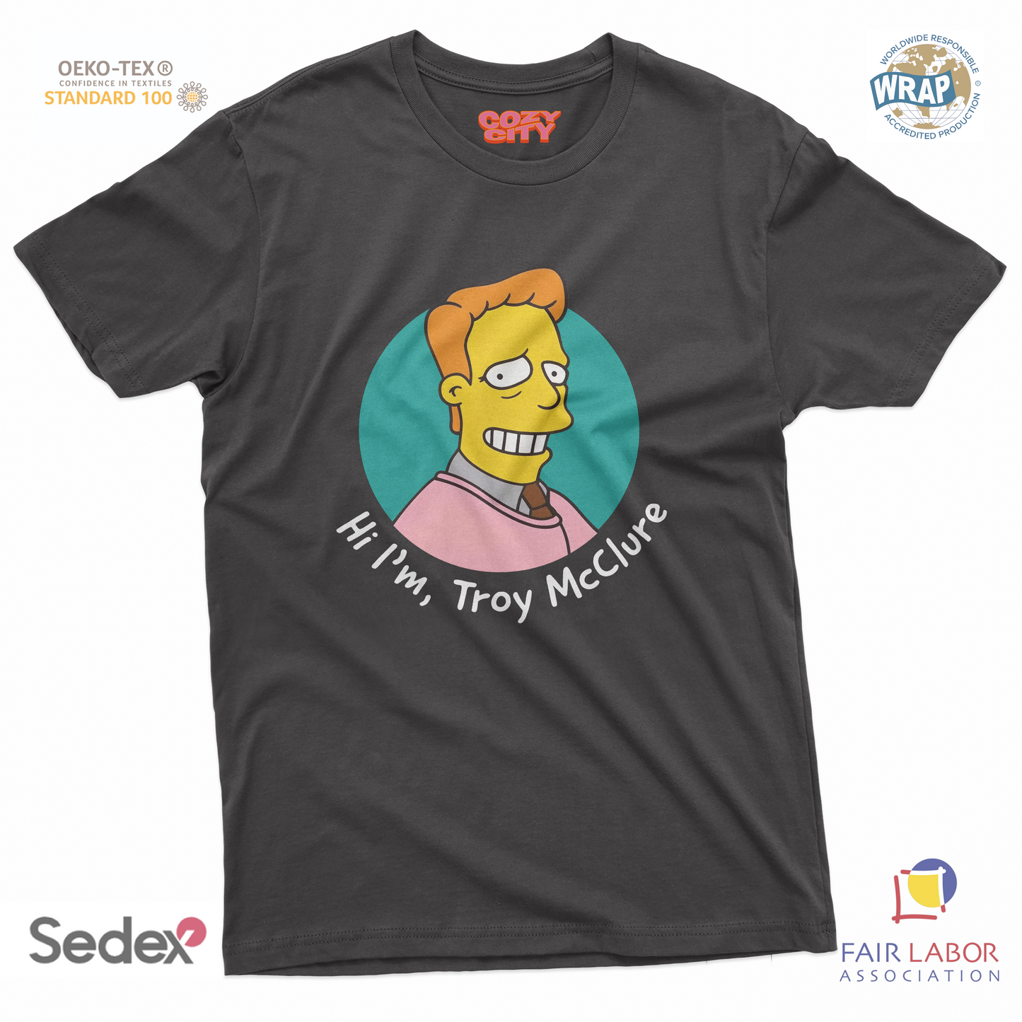 maglietta t-shirt- Hi I m Troy