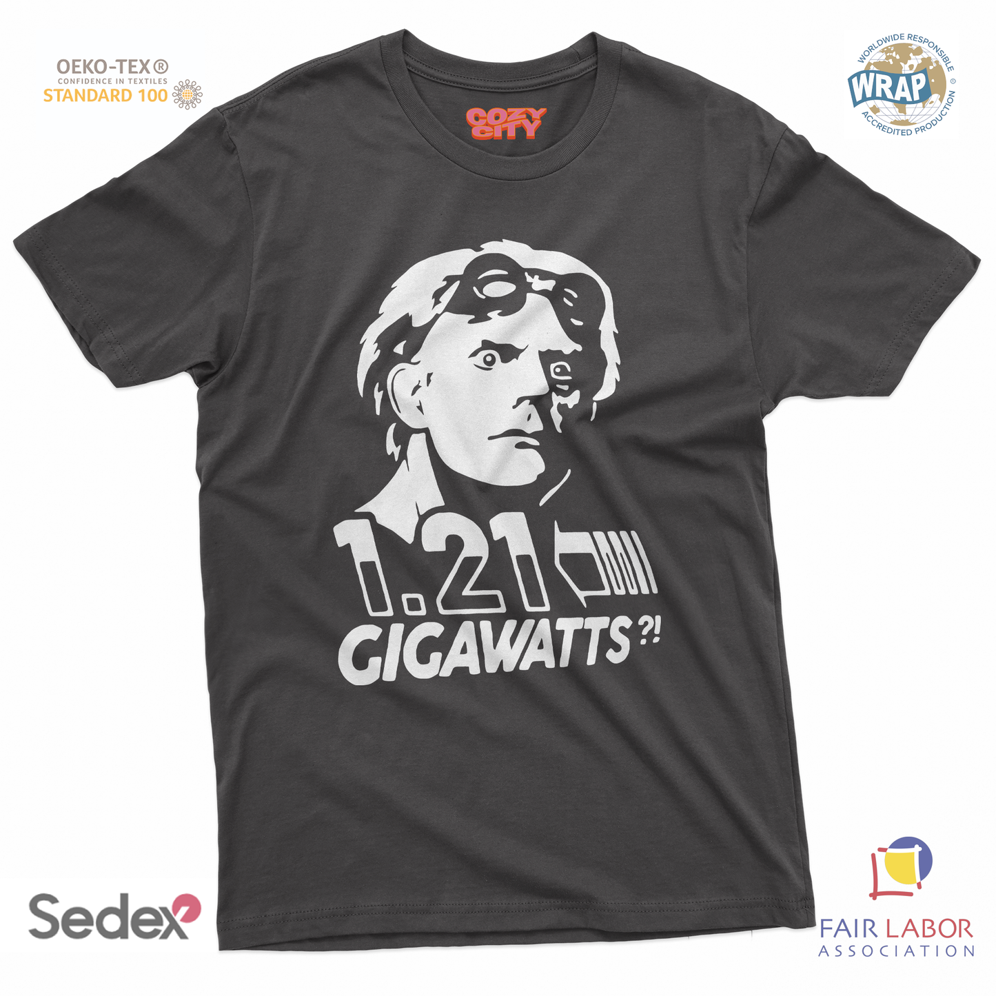 maglietta t-shirt- doc ritorno al futuro gigawatts