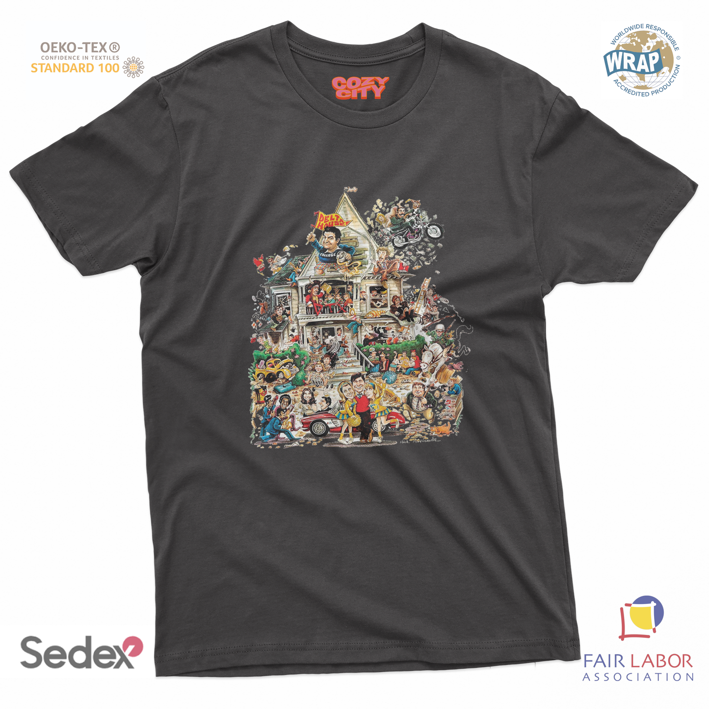maglietta t-shirt- animal house