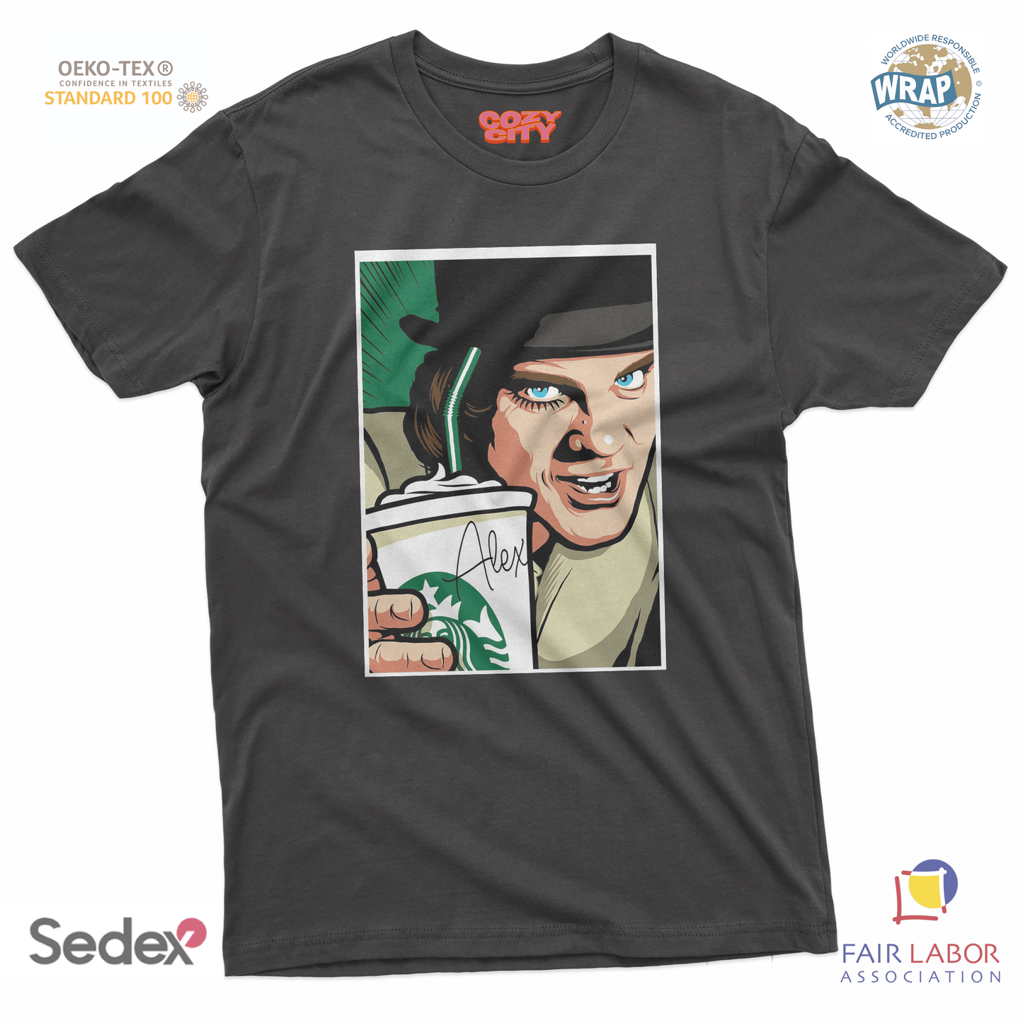 maglietta t-shirt- arancia star