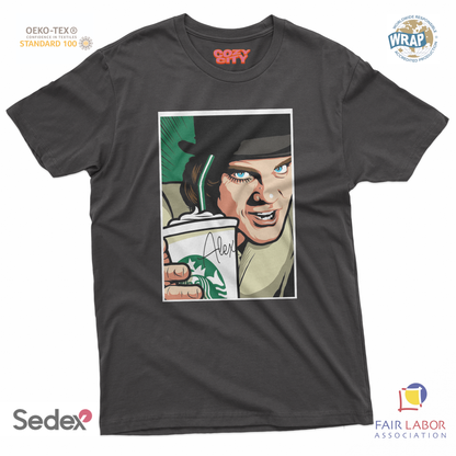 maglietta t-shirt- arancia star