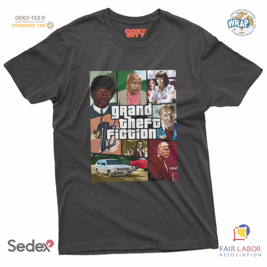 maglietta t-shirt- gran theft fiction