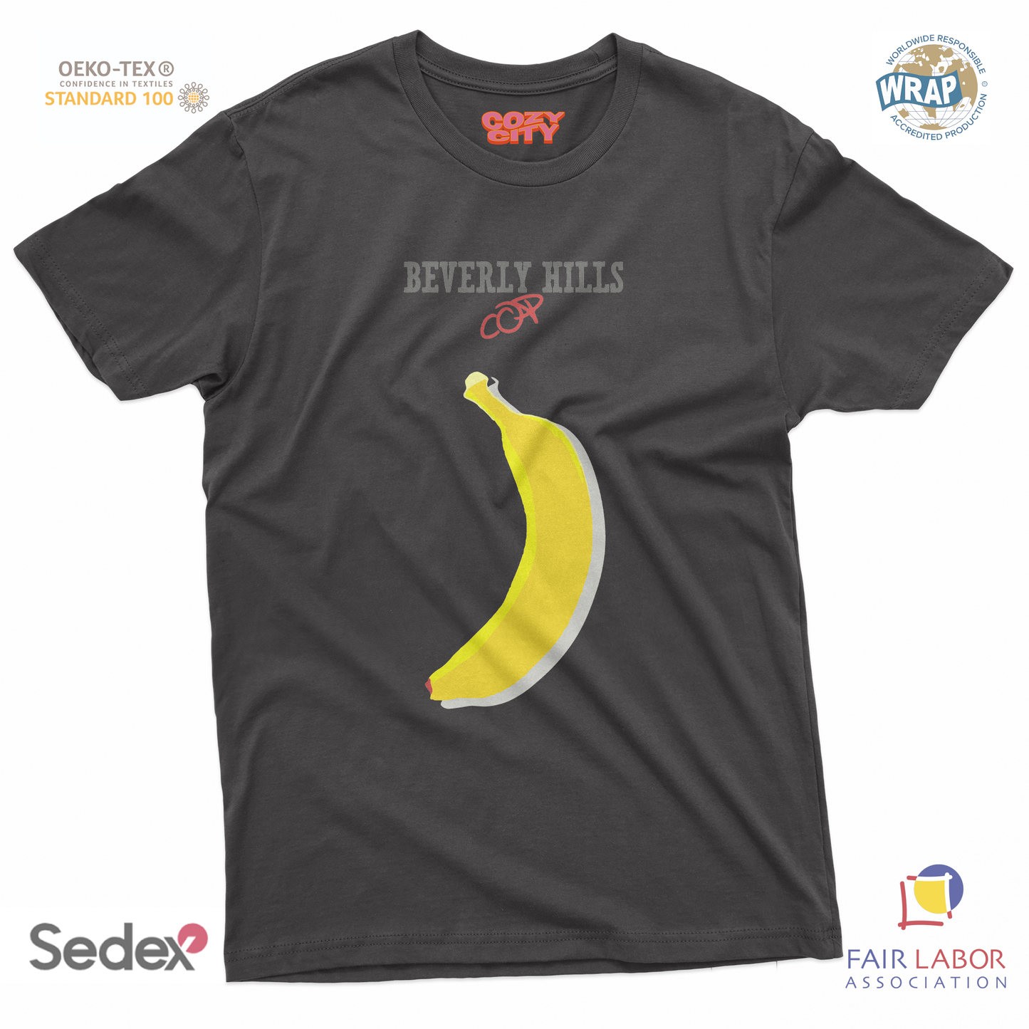 maglietta t-shirt- beverly hills banana