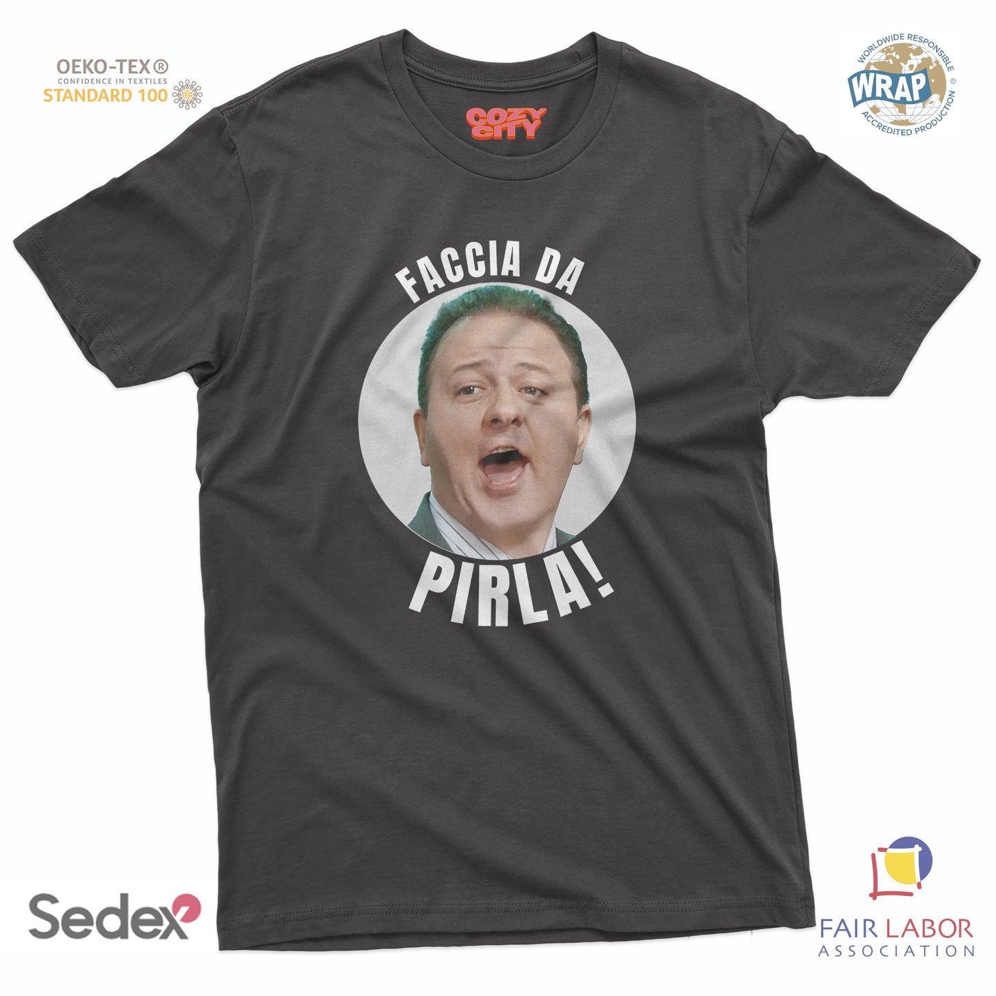 maglietta t-shirt- faccia da pirla