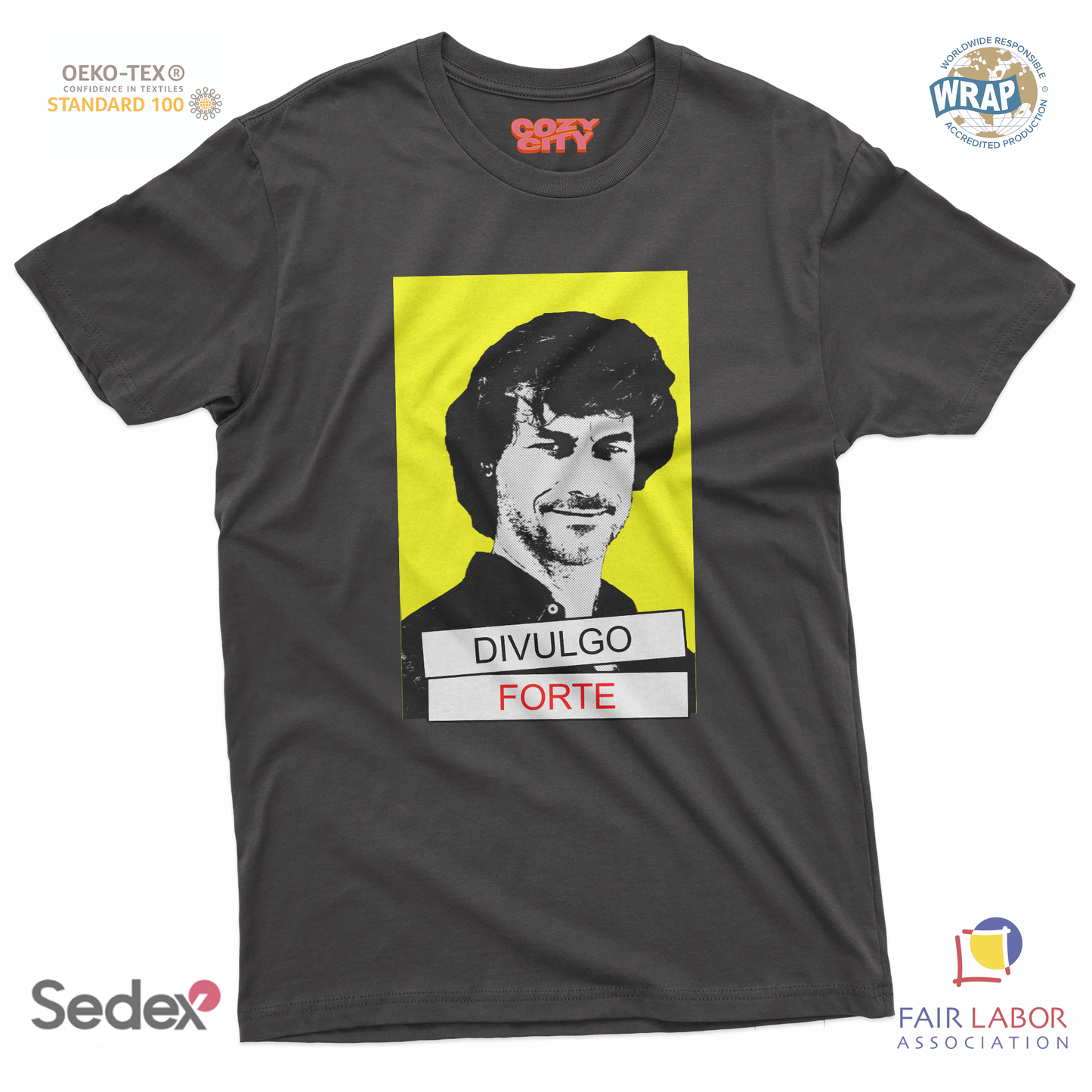 maglietta t-shirt- alberto divulgo forte