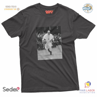 maglietta t-shirt- papa franci basket