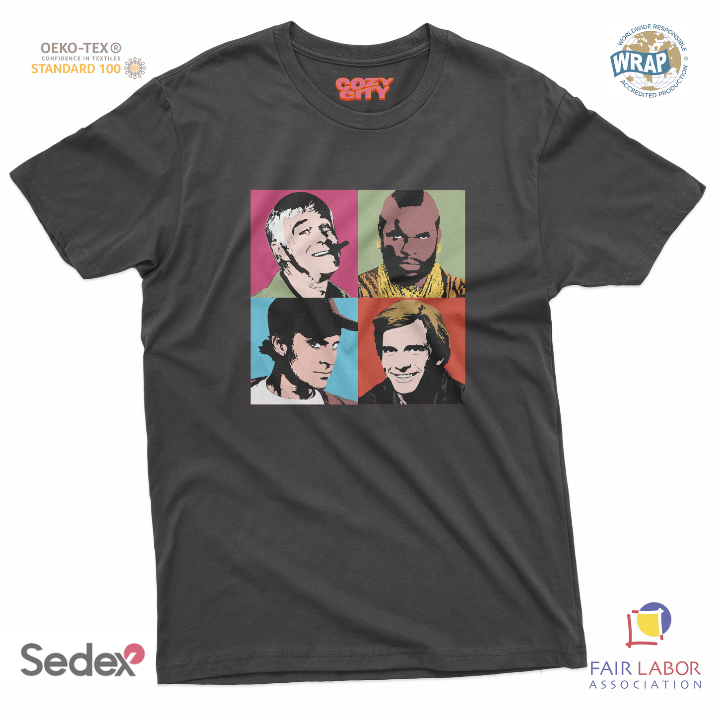 maglietta t-shirt- a team