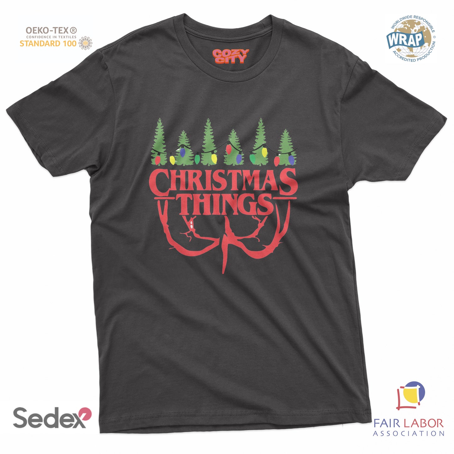 maglietta t-shirt- christmas things