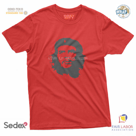 maglietta t-shirt- guevara viva la resolution