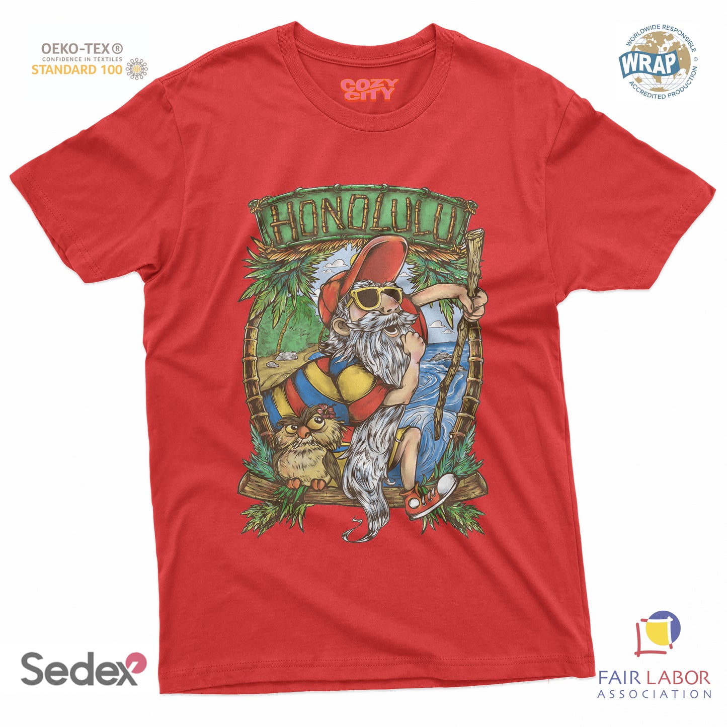 maglietta t-shirt- spada nella roccia honolulu