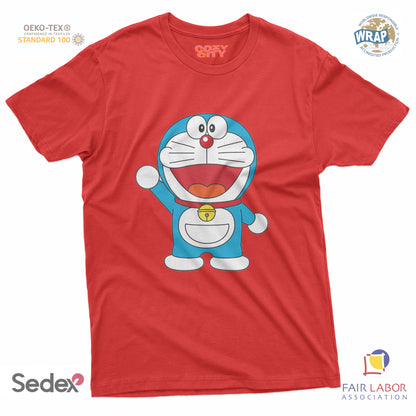 maglietta t-shirt- gatto spaziale manga