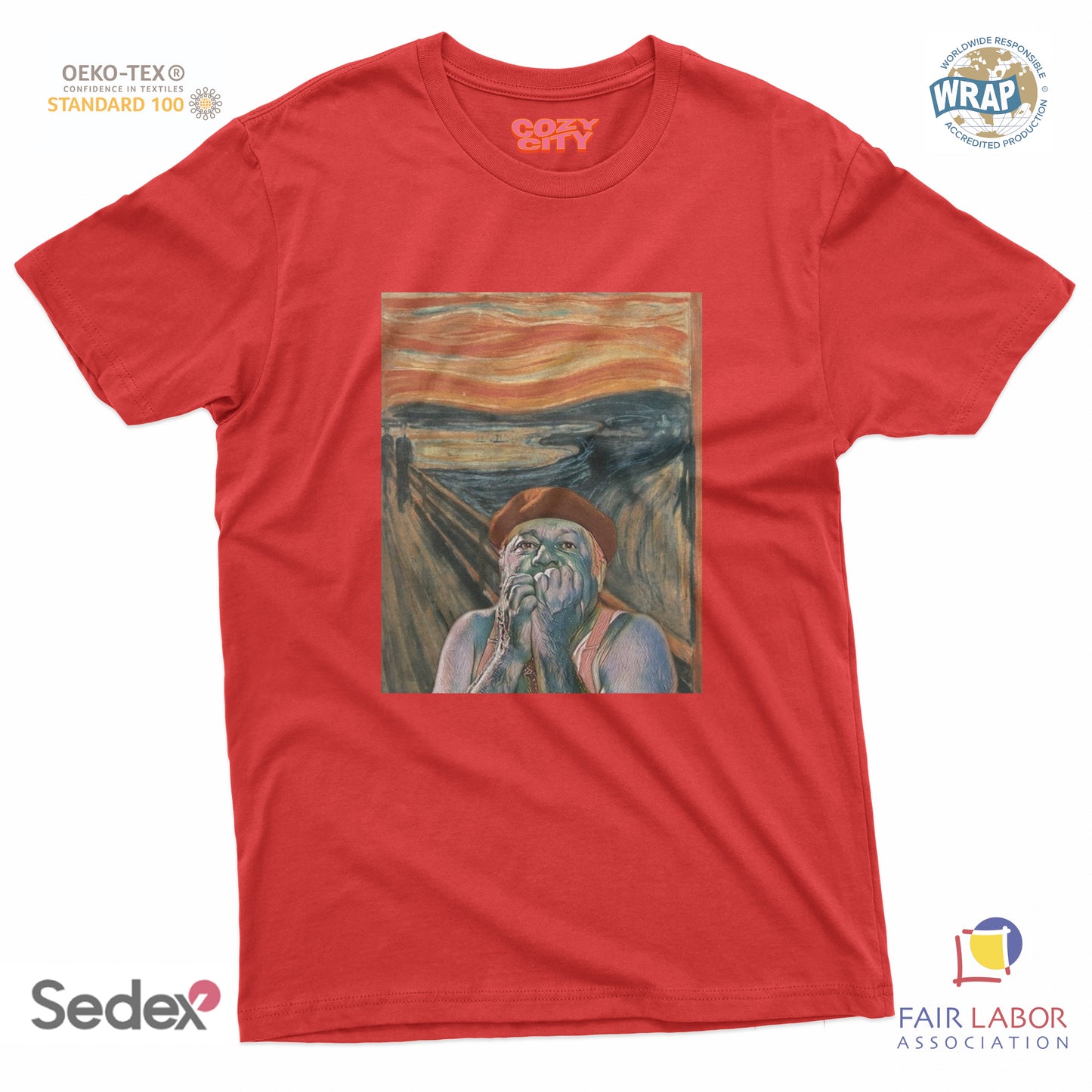 maglietta t-shirt- l urlo di ugo