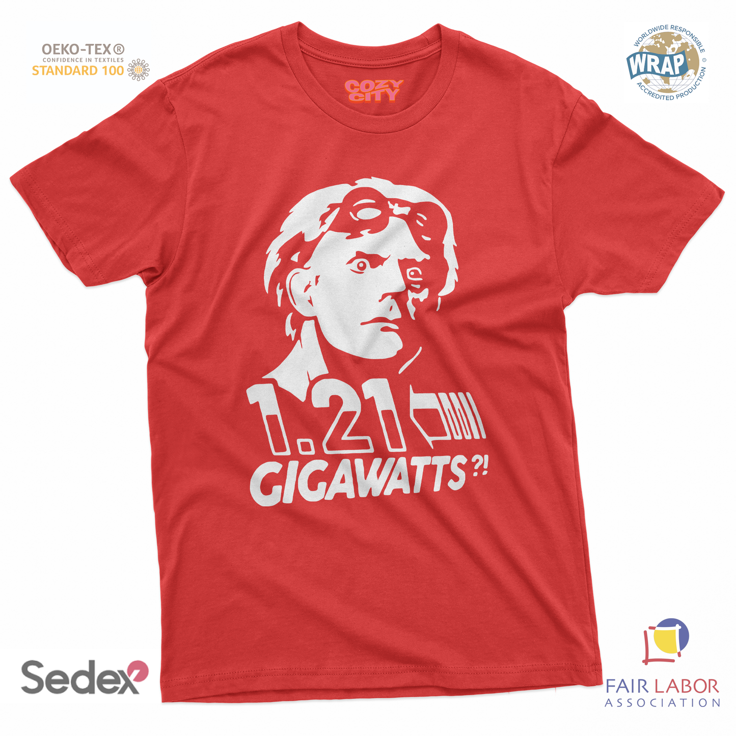 maglietta t-shirt- doc ritorno al futuro gigawatts