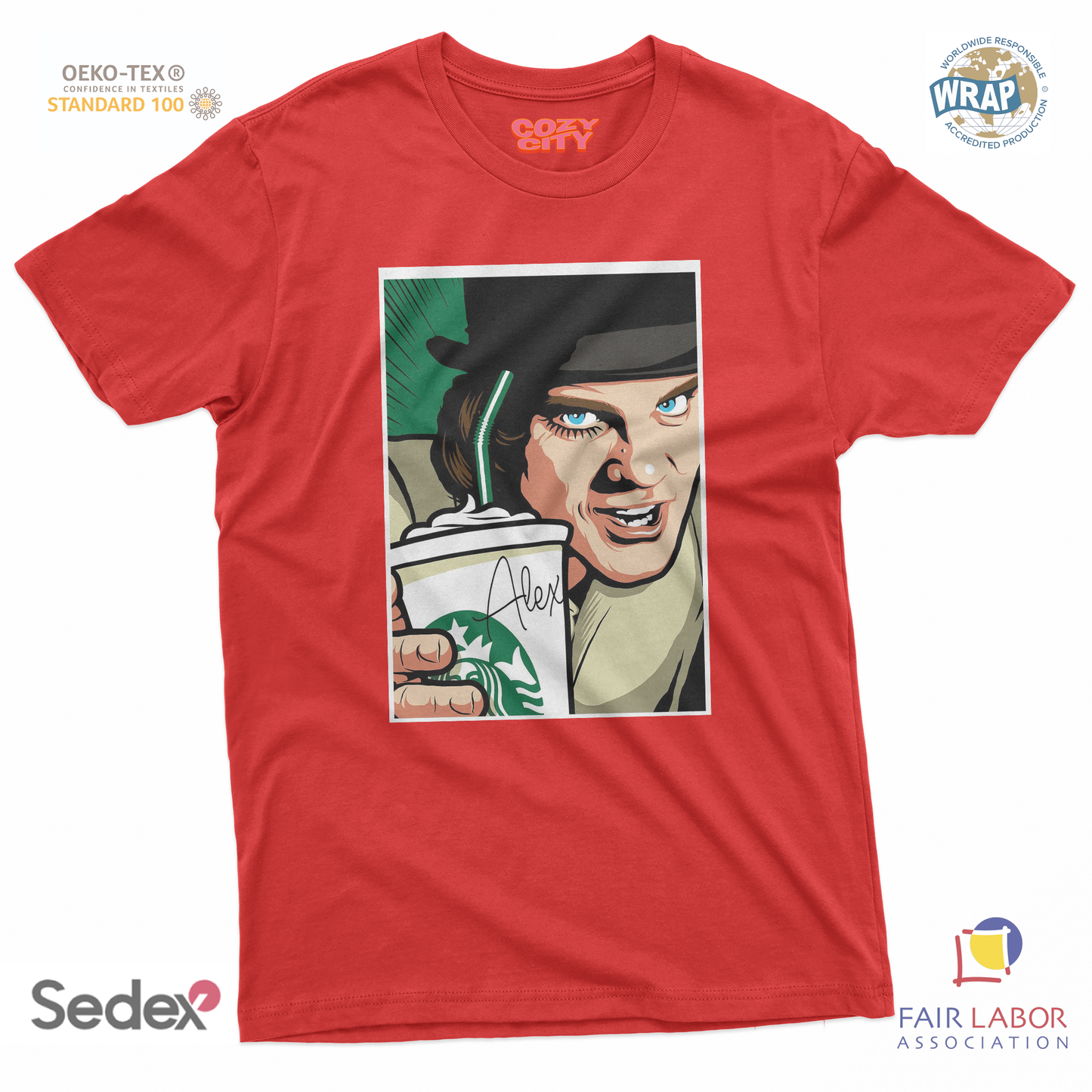 maglietta t-shirt- arancia star