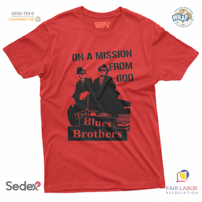 maglietta t-shirt- brothers on a mission from god