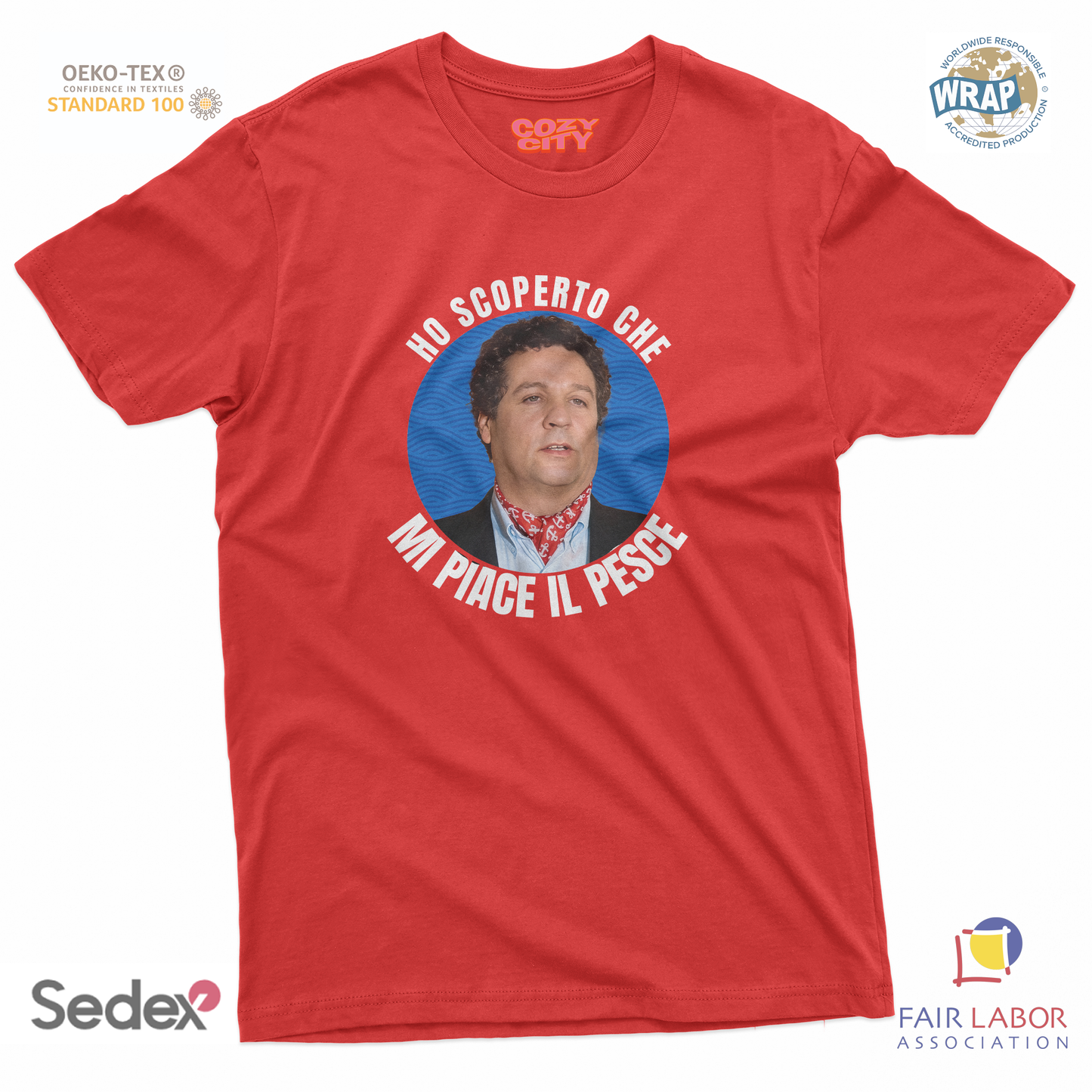 maglietta t-shirt- ho capito che mi piace il pesce