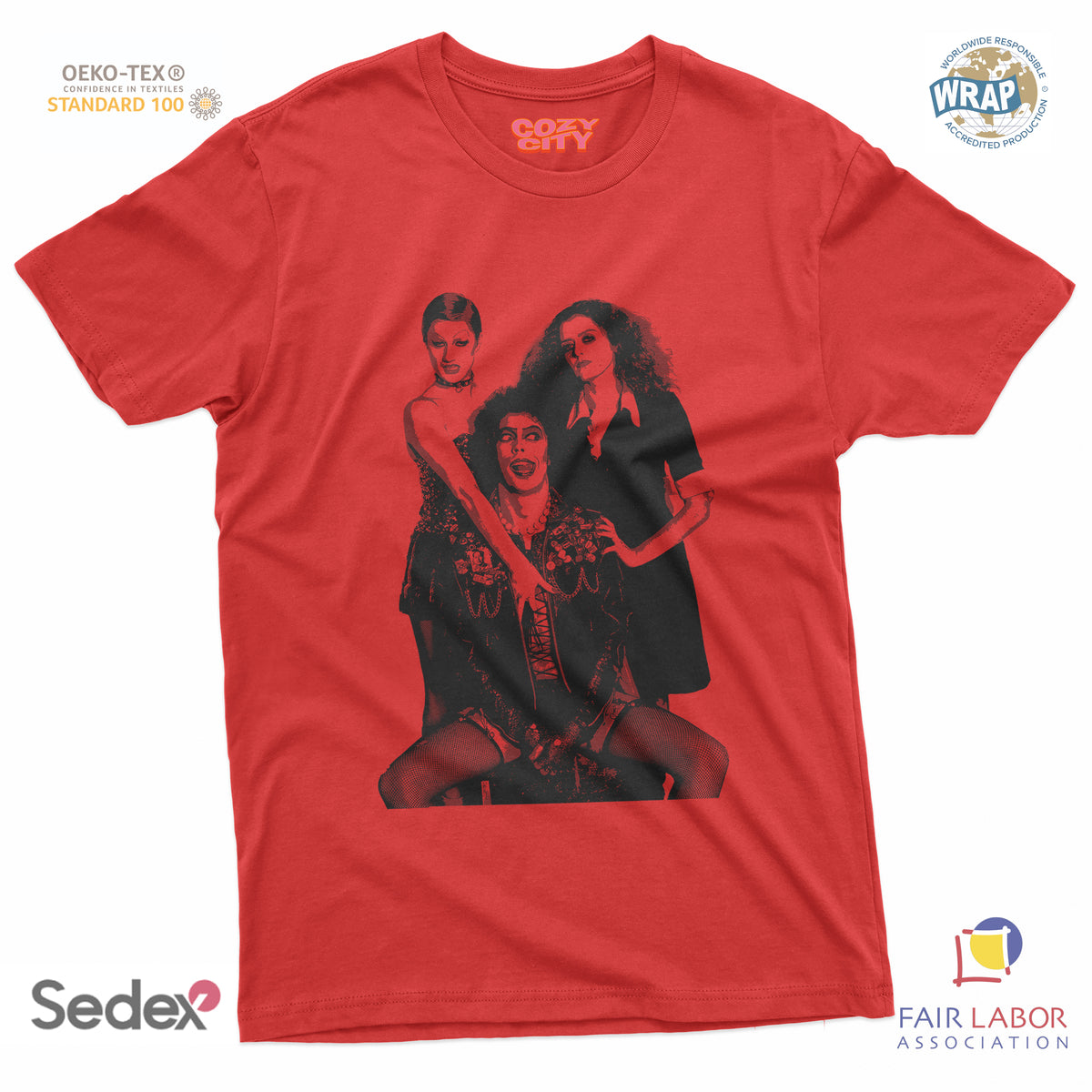 maglietta t-shirt- rocky show