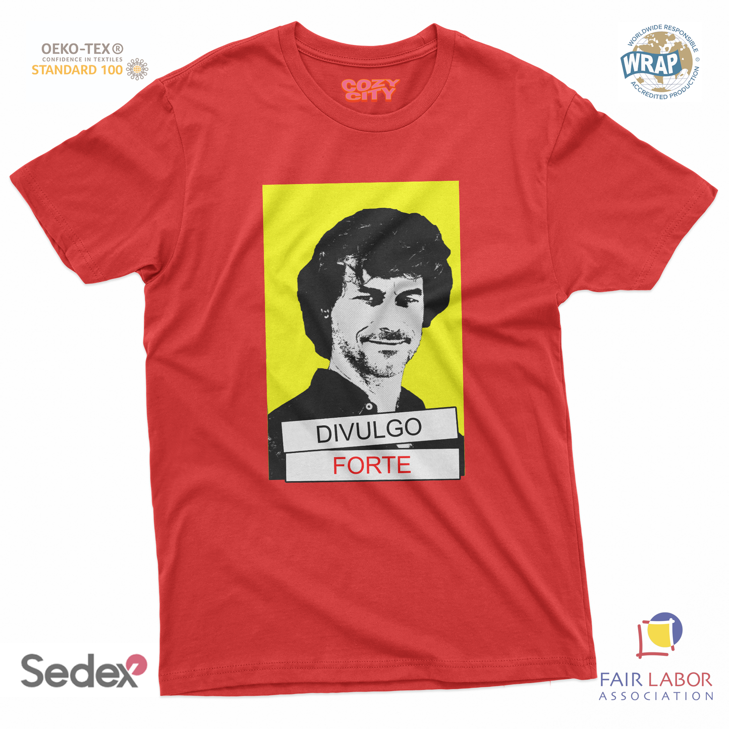 maglietta t-shirt- alberto divulgo forte