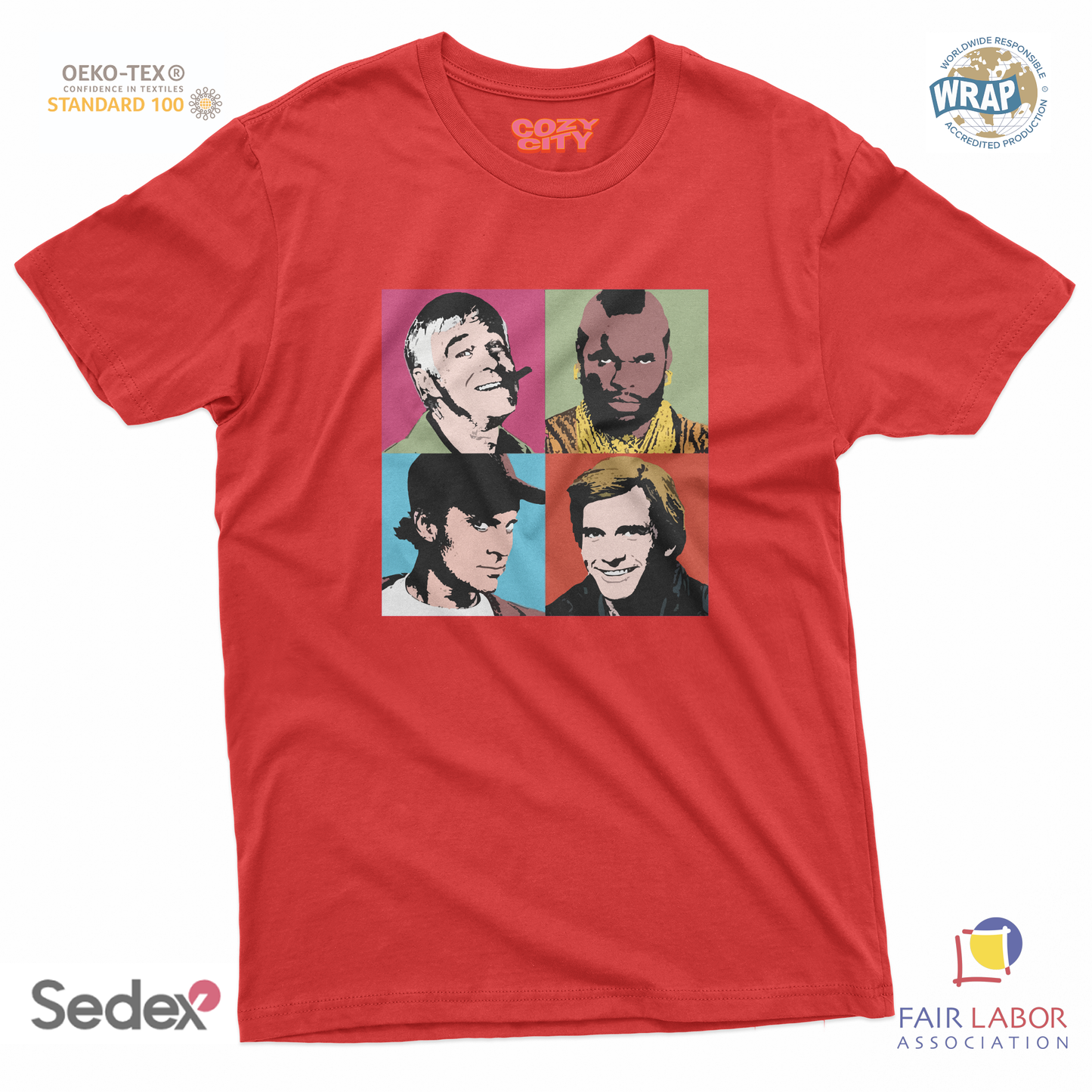 maglietta t-shirt- a team