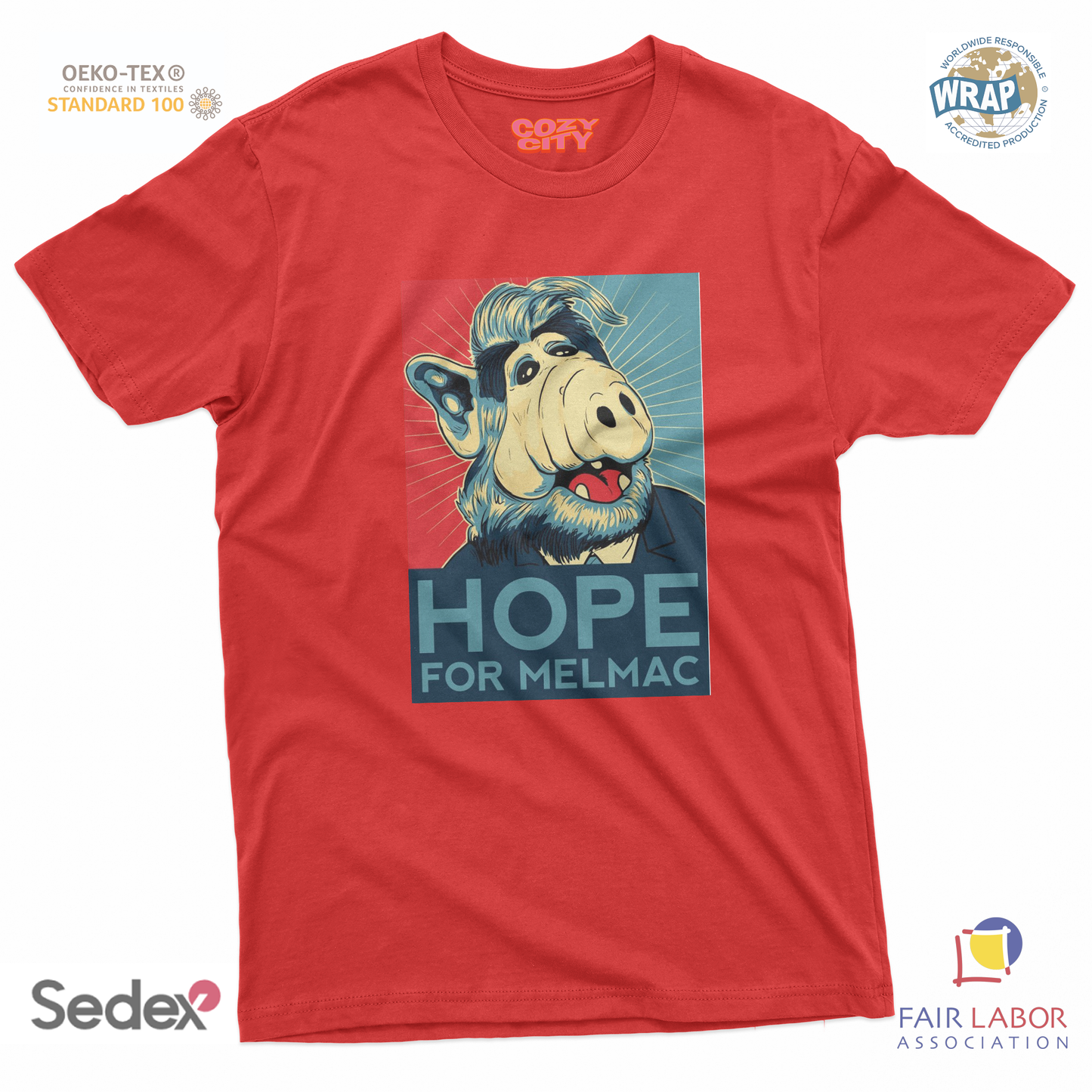 maglietta t-shirt- alf hope for melmac