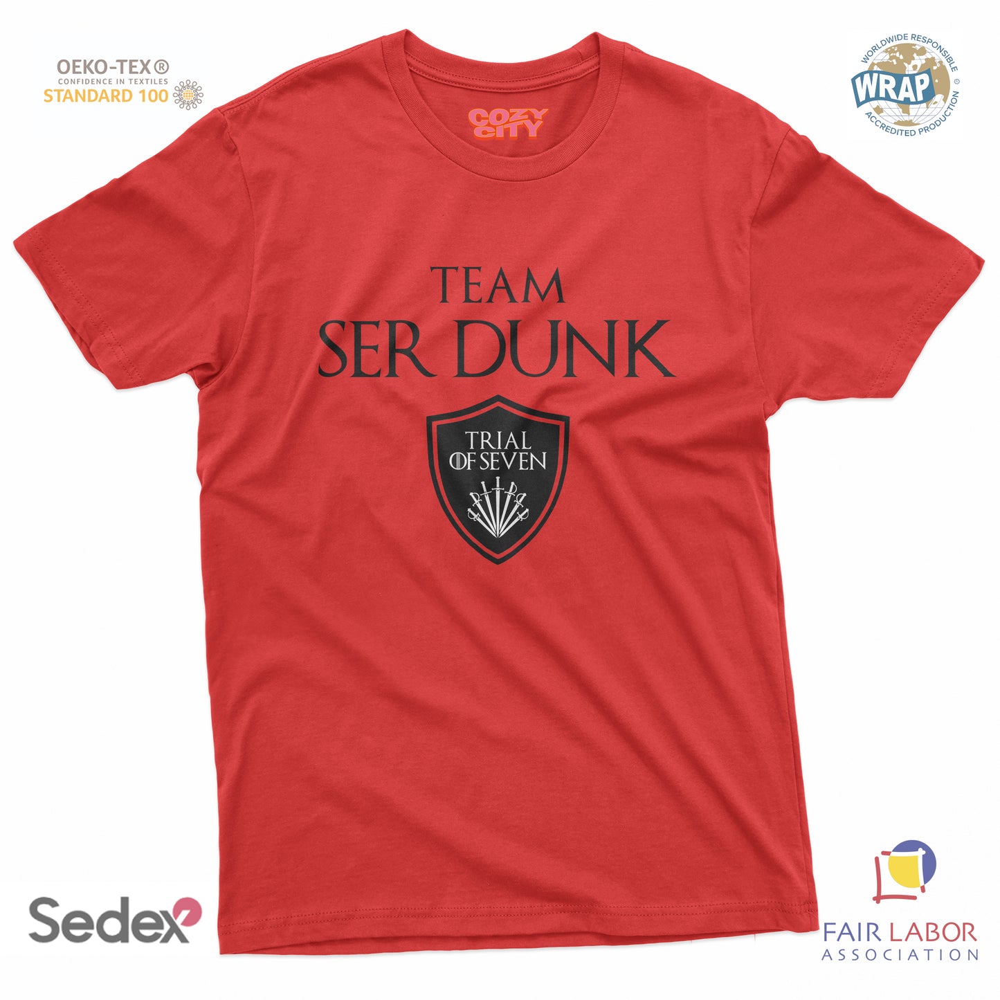 maglietta t-shirt- team ser dunk il giudizio dei sette trial of seven